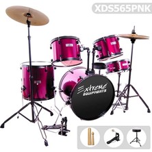 Extreme XDS565PNK Pembe Bateri Seti | Özel Renk Çocuklar ve Gençler Için