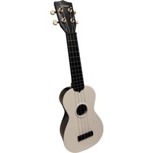 Hawiian XU21-1-WH Soprano Ukulele (Beyaz) | Şık ve Minimalist Beyaz Cila Dengeli Tansiyon Kristal Tizler