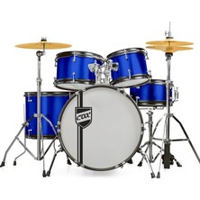 Cox JBJ1049A-BL Junior Davul Seti (Mavi) | Çocuklar Için Tam Takım Başlangıç Bateri