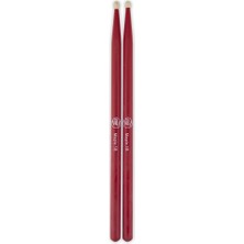 Cox DSW-B005B-RD Kırmızı Davul Bageti (Başlangıç/orta - Sahne Aksesuarı) | Kırmızı Parlak Kaplama, 5A Standart Ölçü, Dayanıklı Sert Ağaç Yapısı | Ölçüler: 406 mm Uzunluk x 14.3 mm Çap