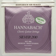 Hannabach 900MHT Klasik Gitar Teli (Medium/high) | Gümüş 200 Serisi Profesyonel Konser Teli