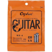 Orphee Nx-4 Klasik Gitar Re (D) Teli - 4. Tel (Aksesuar - Yedek Tek Tel) | Gümüş Kaplama Bakır Sargı, Güçlü Rezonans ve Sıcak Alt Tonlar | Uyum: Tüm Klasik Gitarlar