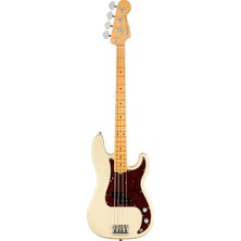 Fender 0193932705 American Professional Iı Precision Bass Gitar (Olympic White) | Akçaağaç Klavye Olympic White Klasik Görünüm ve Güçlü Alt Frekanslar