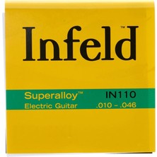 Thomastik IN110 Infeld 0.10 Takım Elektro Gitar Teli | Üstün Ses Dengesi, Hızlı Yay Tepkisi, Profesyonel Orkestra Standartı