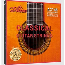 Alice AC148-N Kristal Klasik Gitar Teli (Normal) | Üst Düzey Malzeme Seçimi Konser Salonları Için Ideal Ses Yayılımı ve Hassasiyet