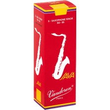 Vandoren SR273R Java Red Tenor Saksafon Kamışı No: 3.0 (Profesyonel/caz) - 5'li Paket | Modern Müzik Için Canlı Ton ve Hızlı Tepki Kabiliyeti