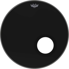 Remo P3-1022-ES-DM Powerstroke 3 Ebony Bas Davul Derisi (Profesyonel - 22 Inç Ported) | Ebony (Siyah) Finish