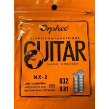 Orphee Nx-2 Klasik Gitar Si (B) Teli - 2. Tel (Aksesuar - Yedek Tek Tel) | Dayanıklı Naylon Materyal, Kararlı Akort Yapısı, Zengin ve Parlak Ses Karakteri | Uyum: Tüm Klasik Gitarlar