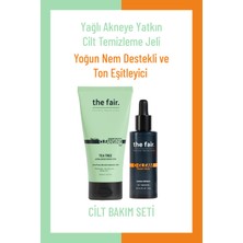 The Fair the fair. Yağlı Akneye Yatkın Cilt Temizleme Jeli 150 ml ve C Vitamini Serum Seti 30 ml