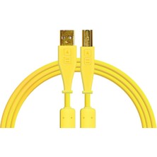Dj Techtools 04 0020 Chroma Cables Usb-A To B Dj Kablosu 1.5mt (Sarı) | Düz Uçlu Tasarım Altın Kaplama Konnektör