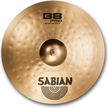 Sabian 31808B B8 Pro Medium Crash Zil (18 Inç) | Parlak Bitiş - Güçlü Atak - Rock Için