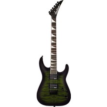 Jackson 2918809587 Js Dinky Arch Top JS32Q Dka Ht Elektro Gitar (Transparent Green Burst) | Sabit Köprü Yeşil Burst Renk ve Kemerli Dinky Gövde