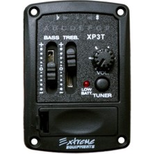 Extreme XP3T Eşikaltı Preamp (Akort Aletli) | 3 Band Eq Dahili Tuner LCD Ekran