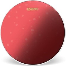 Evans B13HR Hydraulic Red 13 Inç Yağlı Trampet Derisi - Kırmızı (Profesyonel) | Şeffaf Kırmızı Görünüm, Yağlı Yapı ile Minimum Çınlama ve Kolay Akort Edilebilirlik