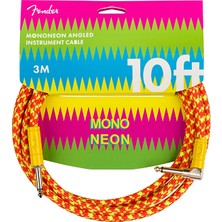 Fender 0990810282 Mononeon Enstrüman Kablosu (3m - Turuncu) | Bass Gitar Virtüözü Mononeon Imzalı Özel Renk Düşük Gürültü ve Yüksek Sinyal Iletimi