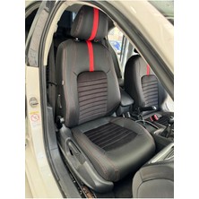 Akıncı Volkswagen Jetta 2011-2018 Arka Sırt 2 Parça Arka Sırt Kolcaklı- Oto Koltuk Kılıfı