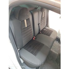 Akıncı Citroen C Eylese Uyumlu Arka Sırt 2+1 Arka Başlık Sabit Model Siyah Taytüyü Siyah Deri Karışımı