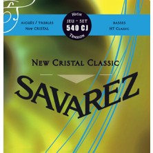 Savarez 656157 New Cristal 540CJ Takım Klasik Gitar Teli | Parlak ve Net Ses, Uzun Ömürlü Kullanım, Yüksek Korozyon Direnci