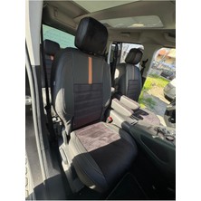 Akıncı Rıfter-Combo-Berlingo-Proacecity 2019-2024 Arası Arka Sırt Arka Oturma 3 Parça - Oto Koltuk Kılıfı