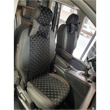 Akıncı Peugeot Rıfter 2019-2025 Arası Arkalar 3 Tane Tek Tek-Özel Dikim Taytüyü Deri Karışımı