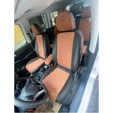 Akıncı Volkswagen CADDY-2021-2023 Uyumlu-Özel Dikim Taytüyü Deri Karışımı