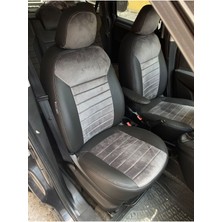 Akıncı Fiat Doblo 2011-2022 Arası Arkalar 2+1 Uyumlu Özel Dikim-Taytüyü Deri Karışımı