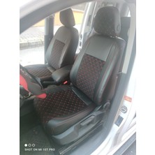 Akıncı Volkswogen Caddy 2015 2020 Arası Uyumlu Siyah Zemin Kırmızı Nakış