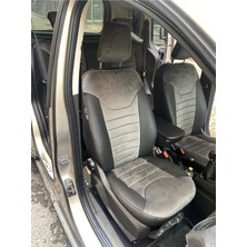 Akıncı Ford Courier Arka Sırt Arka Oturma 2+1 Model Gri Taytüyü Siyah Deri Karışımı Gri Ip