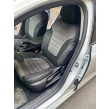 Akıncı Megane 4 Arka Sırt 2+1 Model Gri Taytüyü Siyah Deri Karışımı Gri Ip