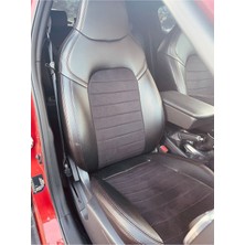 Akıncı Nissan Juke 2020 Uyumlusabit Başlık Siyah Taytüyü Siyah Deri Karışımı. Kırımızı Detay