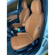 Akıncı Fiat Egea Arka Sırt 2 1 Model Taba Nakışlı Deri Taba Deri Karışımı