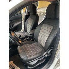 Akıncı Fiat Egea Arka Sırt Arka Oturma 2 1 Model Gri Taytüyü Siyah Deri Karışımı Gri Ip