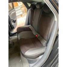 Akıncı Audi A3 2013 2020 Arası Uyumlu Arka Sırt 2+1 Siyah Taytüyü Siyah Deri Karışımı Gri Ip