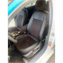 Akıncı Volkswogen Passat B8 Arka Sırt 2+1  Uyumlu Siyah Taytüyü Siyah Deri  Siyah IP2015 2020 Arası Uyumlu