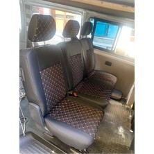 Akıncı Volkswogen Transporter 4 1 T.6 T.7 Uyumlu Siyah Zemin Beyaz Nakışlı