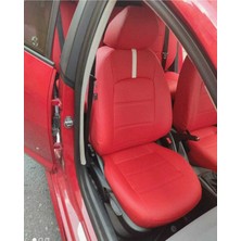 Akıncı Seat Ibiza 2011 2018 Arası Arka Sırt Arka Oturma Tek Parça Model Komple Kırmızı Deri Kırmızı Ip