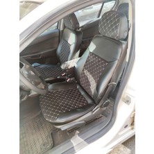Akıncı Opel Astra H Kasa 2004 2008 Arası Uyumlu Arka Sırt 2+1 Arka Sırt Kolcaksız Model Siyah Zemin Beyaz