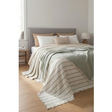 Orbit %100 Pamuk Saf Müslin Örtü (230X250) | Yumuşak Dokulu 4 Mevsim Pike & Koltuk Şalı