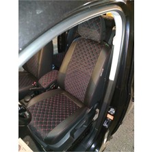 Akıncı Volkswagen Caddy 2015 2020 Arası Arka Sırt Arka Oturma 2+1 Siyah Zemin Kırmızı Nakıslı Taytüyü