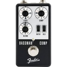 Fender 0234614000 Bassman Compressor Bas Gitar Pedalı | Bas Gitar Için Özel Tasarlanmış Yumuşak ve Doğal Kompresyon Efekti