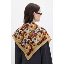 Hawwa Gül Harmanı Desenli Bandana Fular