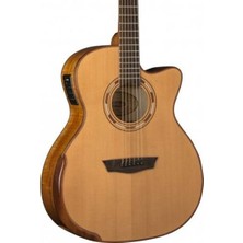 Washburn WCG66SCE Comfort Serisi Elektro Akustik | Abanoz Arka ve Yanlar Lüks Ton