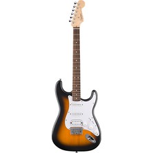Squier 0379630503 Debut Stratocaster Hss Sabit Köprü Gitar (2-Color Sunburst) | Sabit Köprü (Hardtail) Sunburst Renk ve Başlangıç Dostu Sap