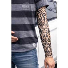 İlkyaz Fashion Giyilebilir Kol Dövmesi Çorap Dövme 3D Baskılı Kol Bacak Dövme 2 Adet Model 9