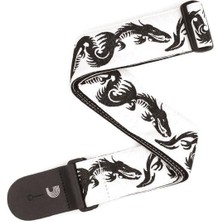 Planet Waves T20W1500 Woven Gitar Askısı - Dragon Tattoo (Aksesuar) | Ejderha Dövmesi Temalı Özel Dokuma, Sanatsal Tasarım, Güçlendirilmiş Dikişler ve Uzun Ömürlü Kullanım