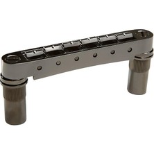 Graphtech Graph Tech PM-8863-BN Resomax Nv1 Tune-O-Matic Köprü - 6mm Black Nickel (Profesyonel) | Manyetik Autolock Sistemi, Artırılmış Sustain ve Harmonik Zenginlik, Şık Siyah Nikel Kaplama