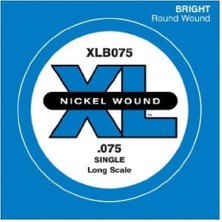 D'addario XLB075 Xl Nickel Wound Bas Gitar Tek Teli ($0.075$ Inç) | Dengeli Alt-Orta Frekanslar, Yüksek Manyetik Çekim Kapasitesi ve Profesyonel Sahne/stüdyo Kullanımı Için Ideal