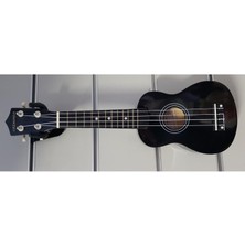 Cremonia AU01L-21BK 21 Inç Soprano Ukulele - Parlak Siyah (Başlangıç Seviye) | Ihlamur Ağacı Gövde, Yumuşak Naylon Teller ve Kompakt Taşınabilir Boyut