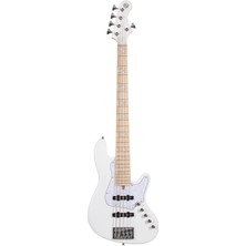 Cort Endonezya Cort NJS5WHT Bas Gitar | 5 Telli Aktif - Beyaz