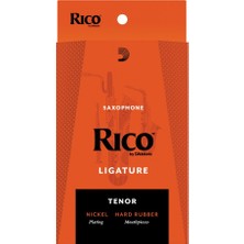 D'addario RTS1LN Rico Tenor Saksafon Bek Bilezik ve Kapak Seti | Nikel Kaplama Ligatür, Dayanıklı Plastik Kapak, Standart Ebonit Beklerle Uyumlu